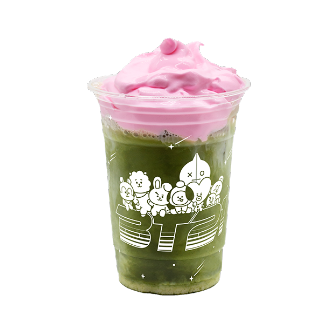 bebida strawberry matcha